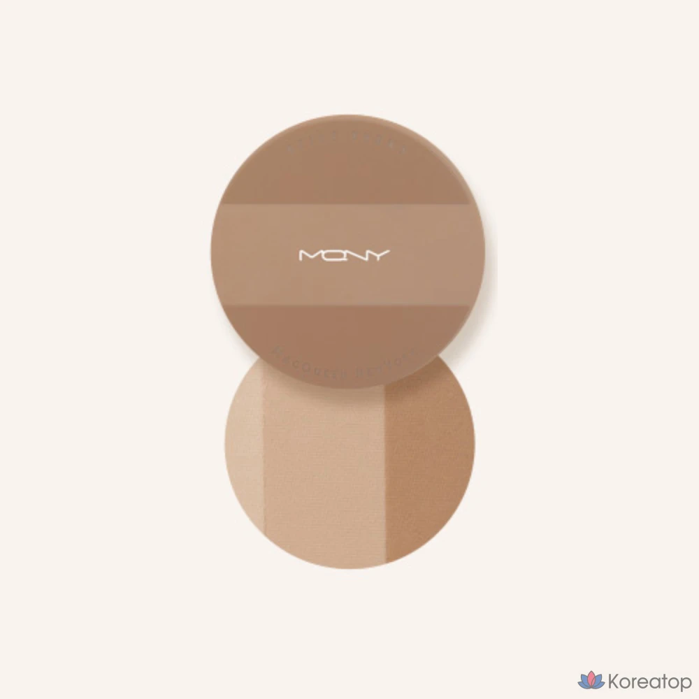 Тени для век Mqny New York Fake Up 3-Color Shading, 9 г, бежево-коричневый, 1 шт., фото 2