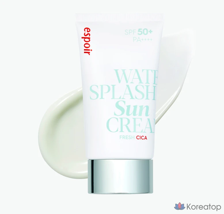 Солнцезащитный крем Espoir Water Splash Sunscreen Fresh Cica SPF50+ PA++++, 60 мл, 1 шт.