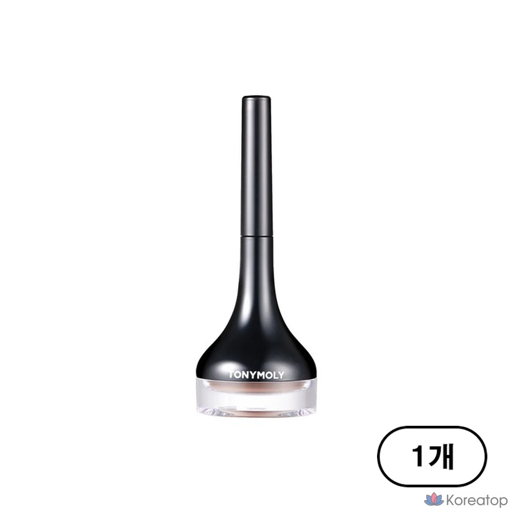 Гелевая подводка для глаз Tony Moly Back Gel Eyeliner с длинной кистью, цвет латте-коричневый, 1 шт.