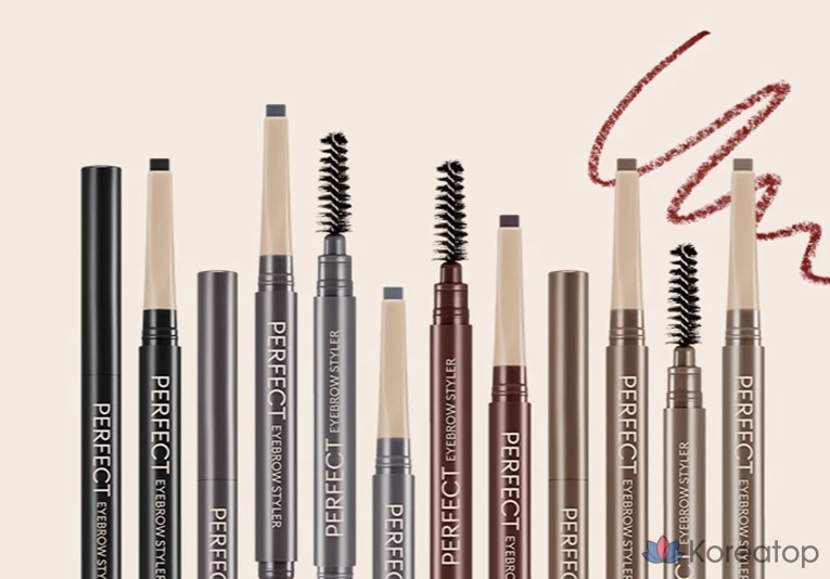 Карандаш для бровей Missha Perfect Eyebrow Styler Auto Pencil, 0,15 г, красно-коричневый, 1 шт., фото 4