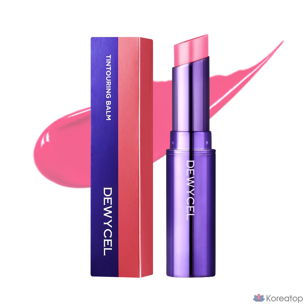 Тонирующий бальзам для губ DEWYCEL Tinting Touring, оттенок 01 Rare Pink, 4,5 г, 1 шт.