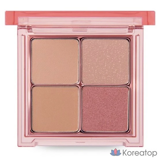 Палетка теней для век Vanillaco ViViVanilla Mood On Eye Palette 7 г, 02 МЯГКИЙ КОРАЛЛОВЫЙ, 1 шт.