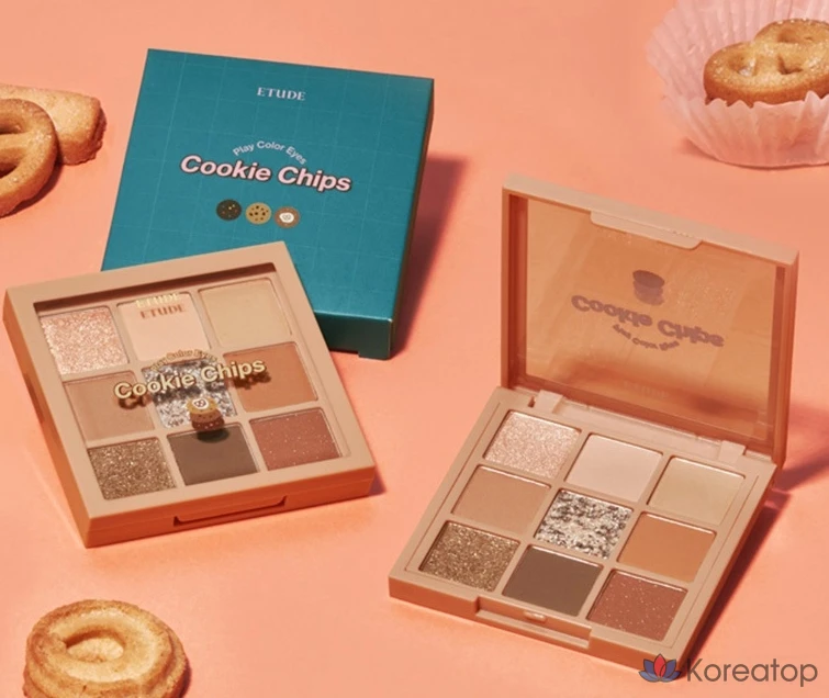 Палетка теней для век Etude House Play Color Eyes Palette, оттенок Cookie Chips, 1 шт., фото 2
