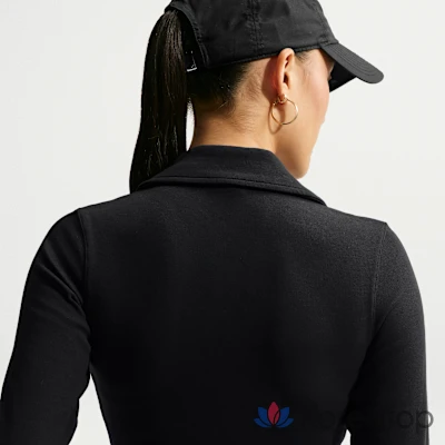 Поло женское Nike Sportswear Tight Long-Sleeve Cropped Polo, фото 2