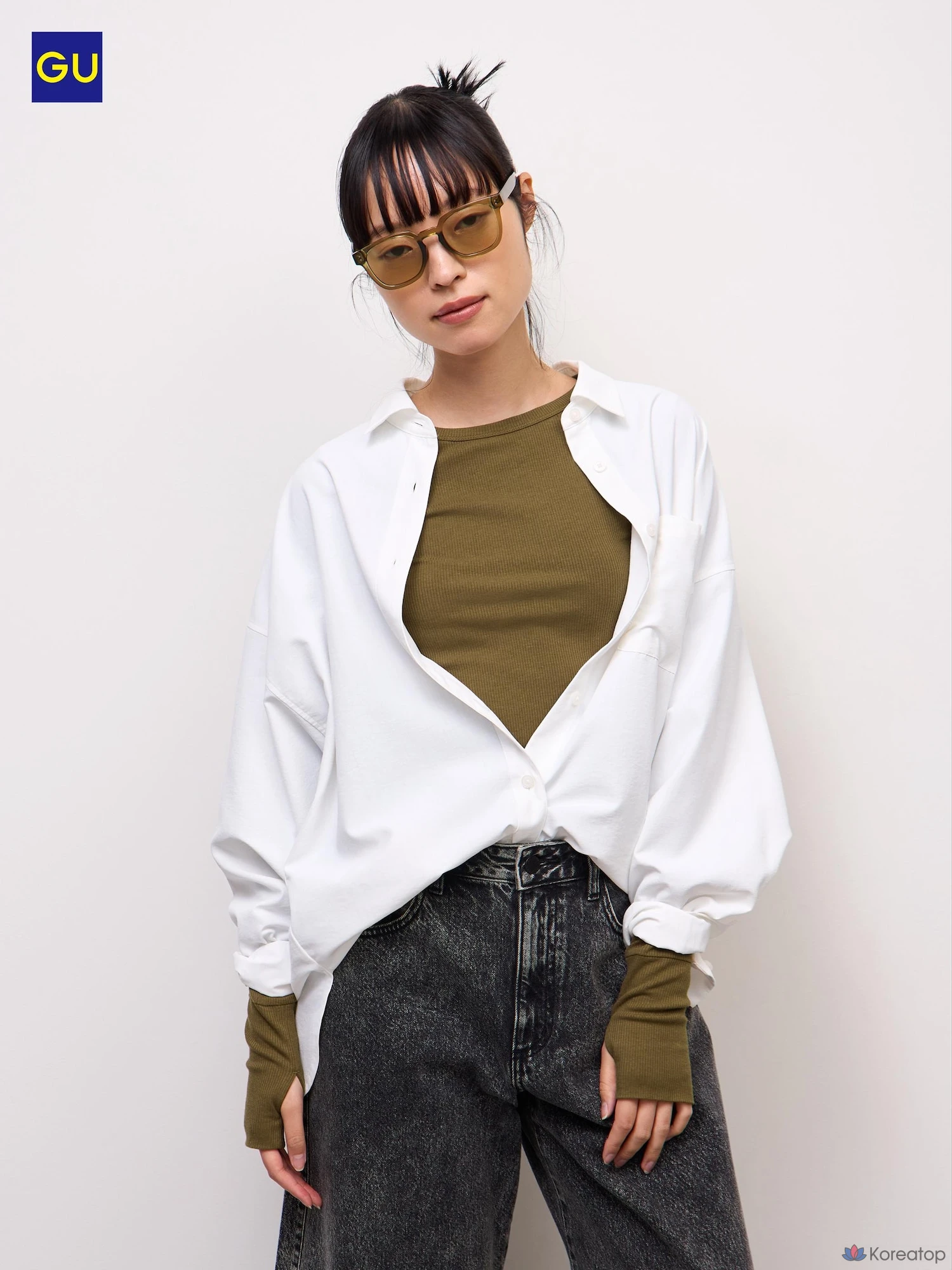 Футболка Uniqlo Warm Rib Crew Neck T-Shirt
