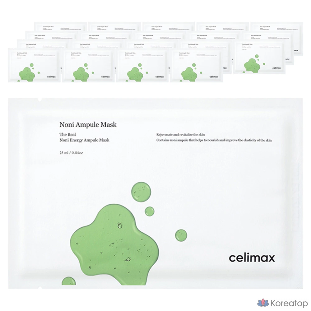 Cellimax The Real Noni Energy Ampoule Mask, 25 мл, 1 упаковка, 20 штук