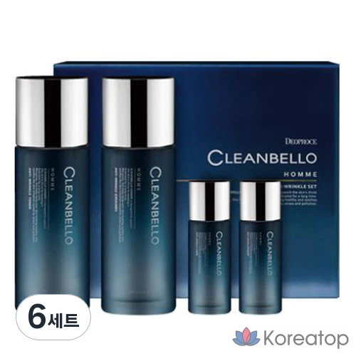 Набор из 4 лосьонов против морщин Dioprus Cleanbella Homme, базовый набор из 6 лосьонов.