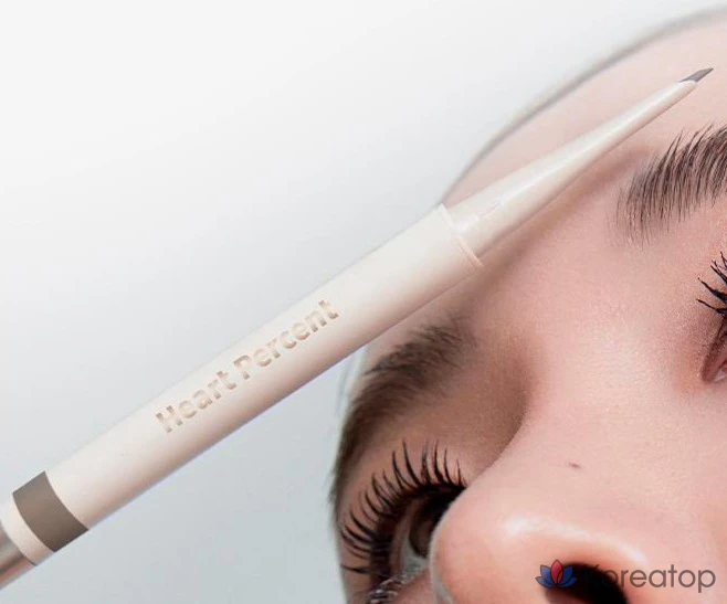 Корректор для бровей Heart percent Dot On Mood Edge & Flat Eyebrow, 0.1g, D1 Classic Brown, 1 шт., фото 5