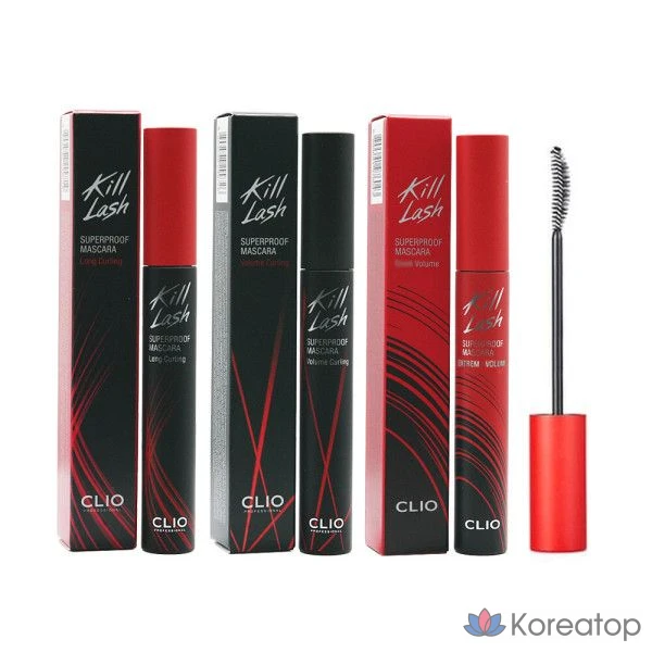 Тушь для ресниц Clio Kill Lash Superproof Volume Curling Long, 02 Volume Curling, 1 шт.