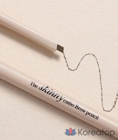 Карандаш для бровей MERZY the Skinny Embo, 0,07 г, SB3 пепельно-коричневый, 1 шт.