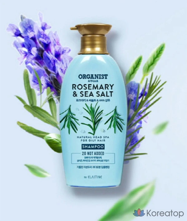 Очищающий шампунь Elastine с розмарином и морской солью, 500 мл, 1 шт., фото 2