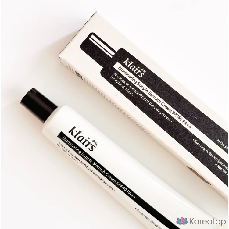 Осветляющий и мягкий крем от прыщей Dear, Klairs, 40 мл, SPF40, 1 шт.