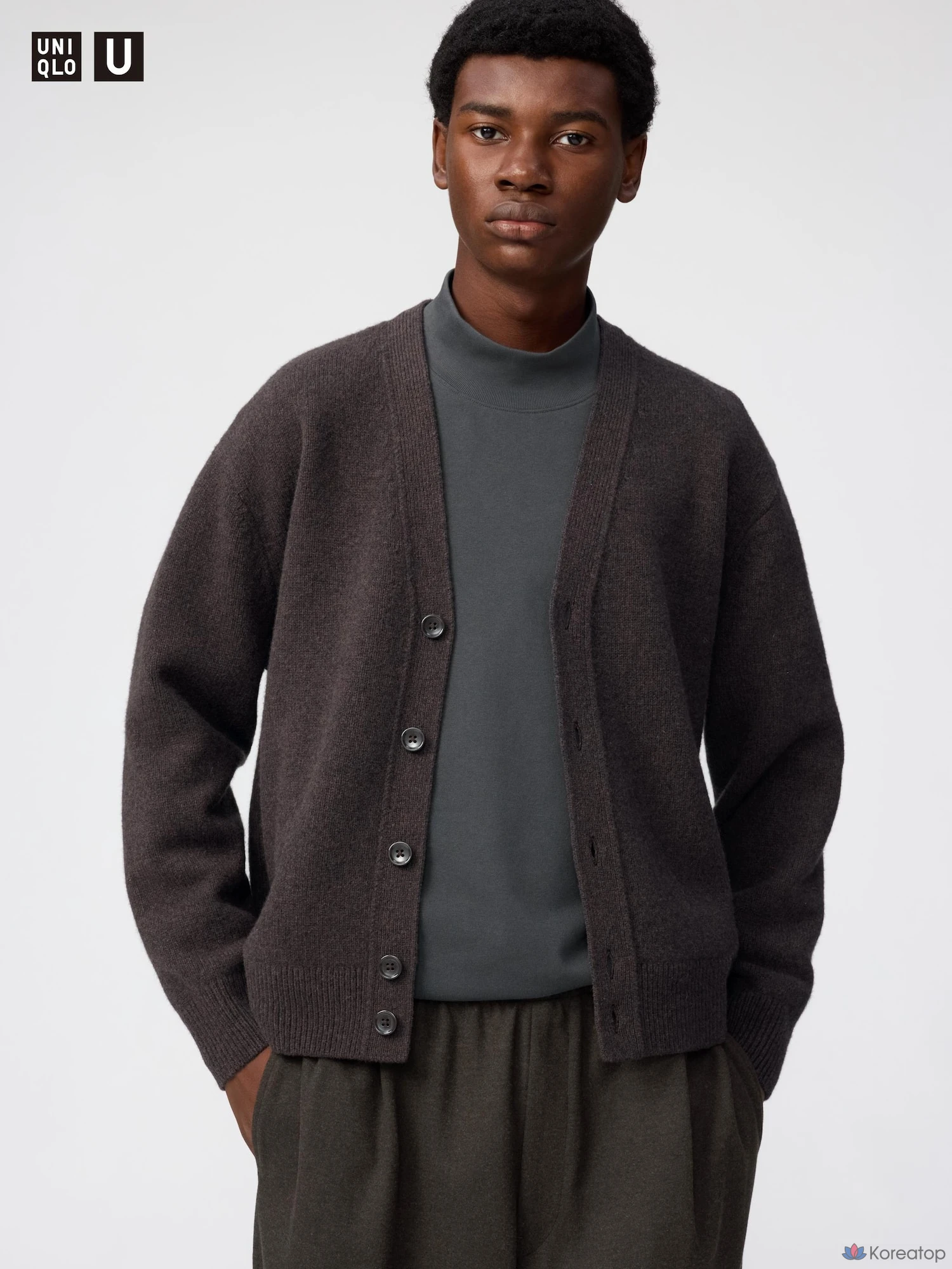 Кардиган Uniqlo Lambswool V-Neck