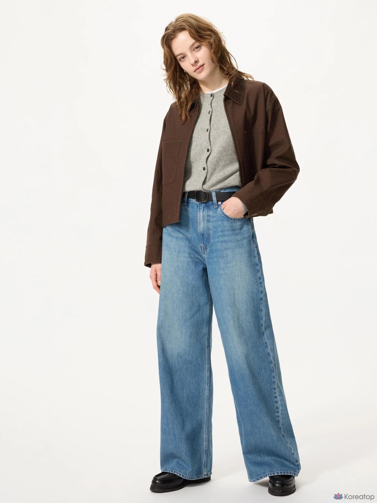 Джинсы Uniqlo High-Rise Wide Jeans