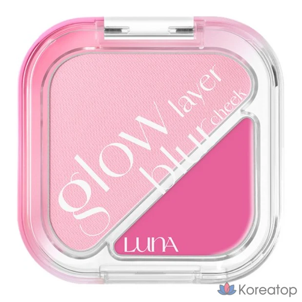 Румяна Luna Glow Layer Blur Cheek 8,5 г, 14 оттенков, 06 Frozen Pink, 1 шт.