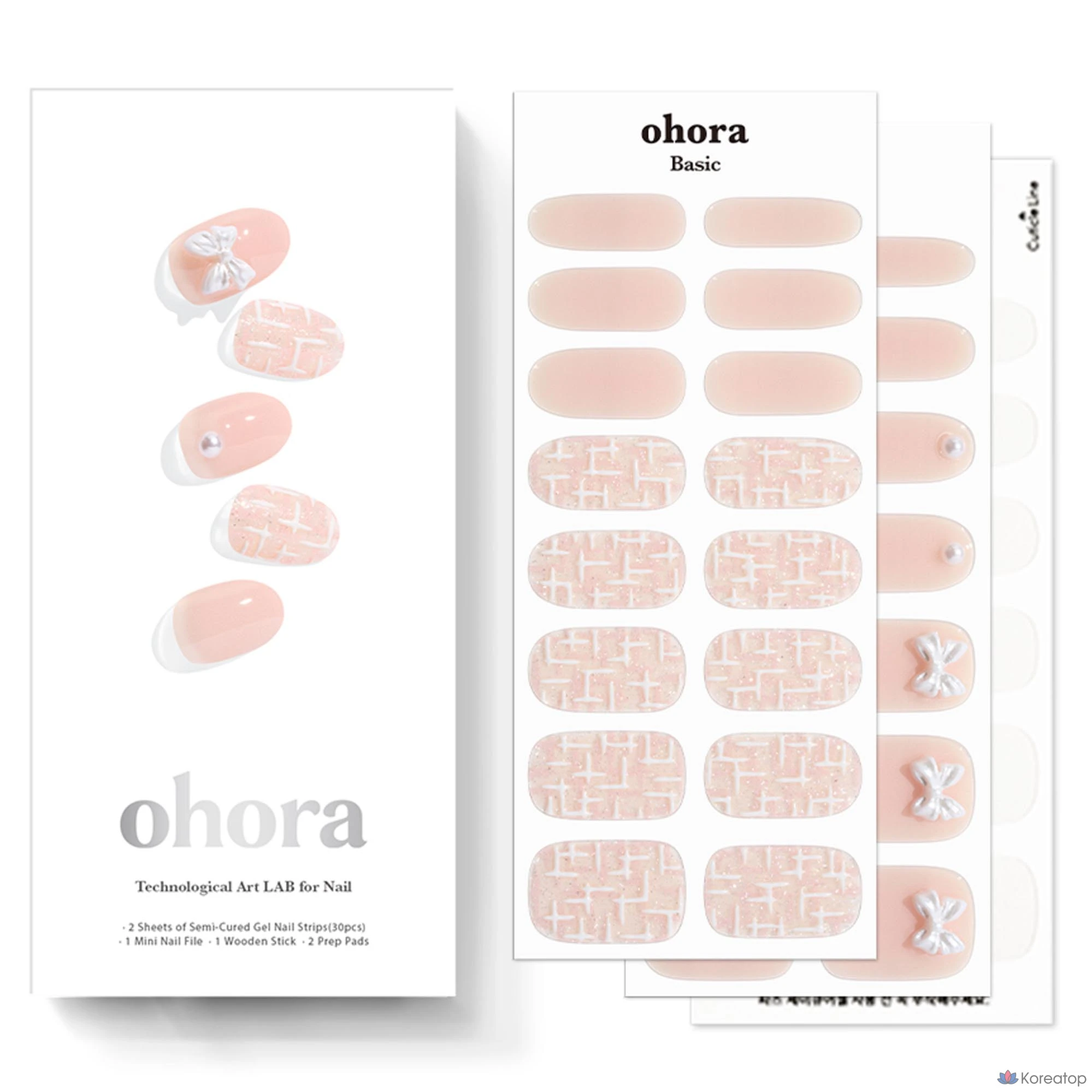 Набор гель-лак для ногтей Ohora Nail Sticker, N Cherie Tweed, 1 шт.