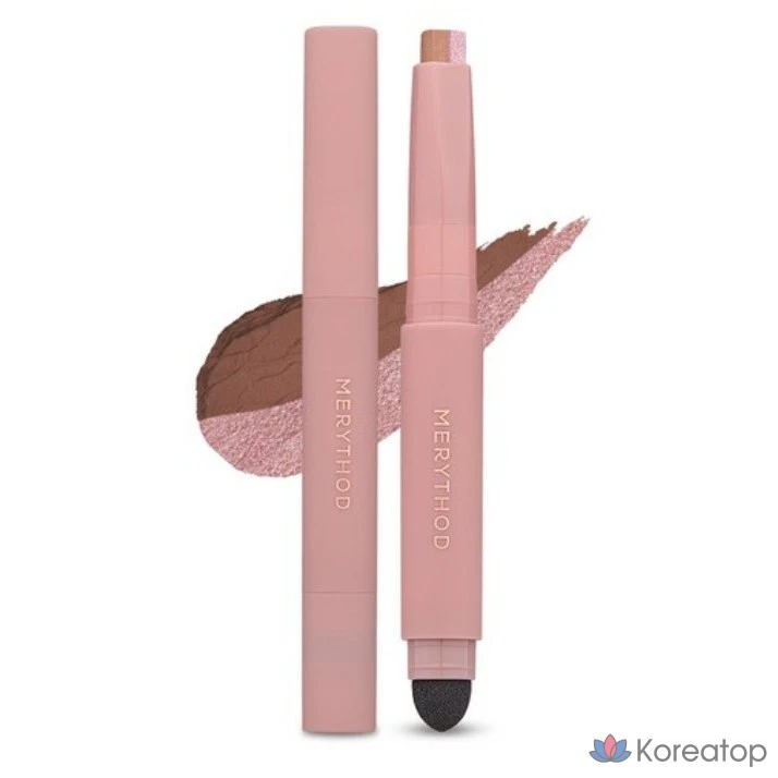 Двухцветные тени для век Merythod, 07 MAUVE BROWN (Коричнево-сиреневый), 1 шт.