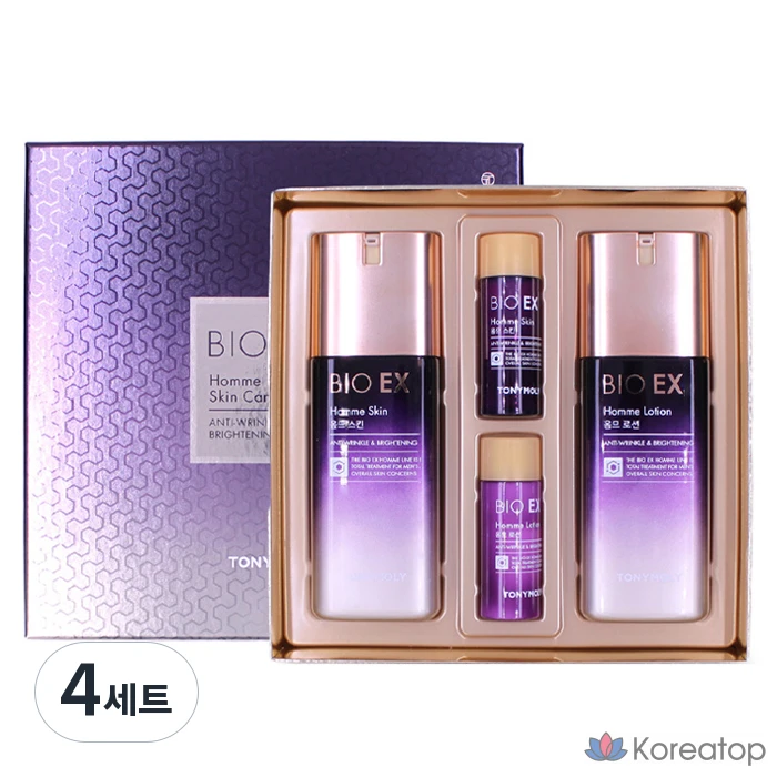 Набор средств по уходу за кожей Tony Moly Bio EX Homme, 2 предмета, 4 набора