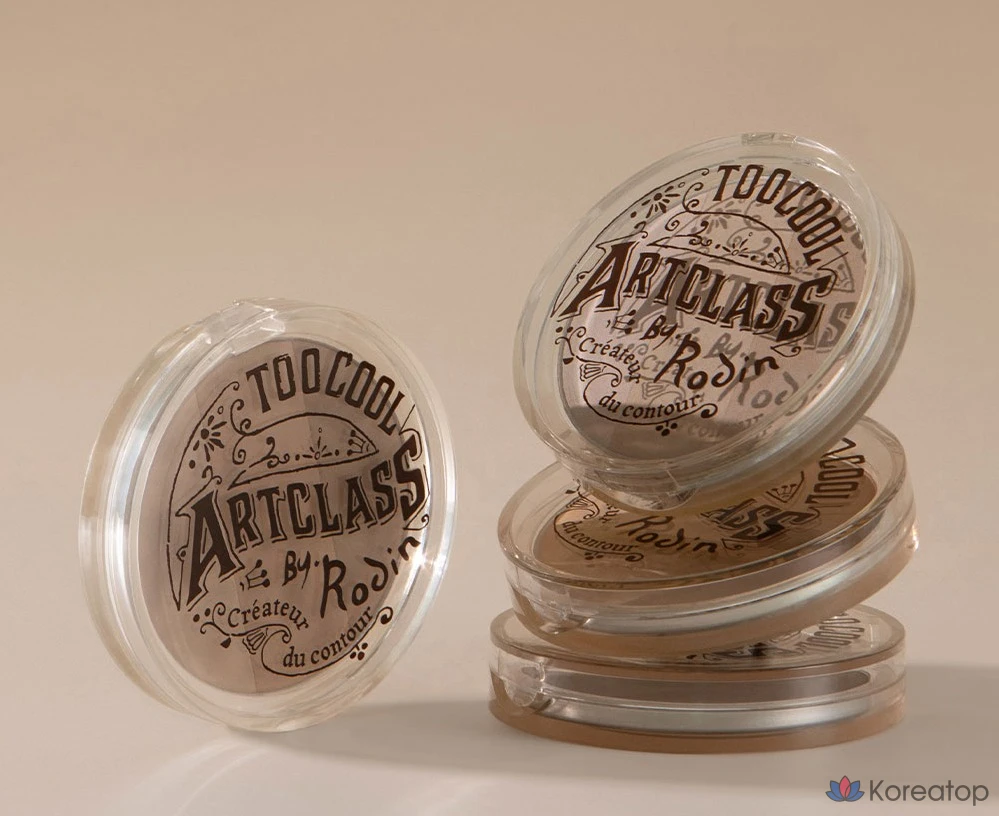 Набор для рисования Too cool for school Art Class от Rodin, тени 9,5 г, 3 оттенка холодного серо-коричневого цвета, 1 шт., фото 8