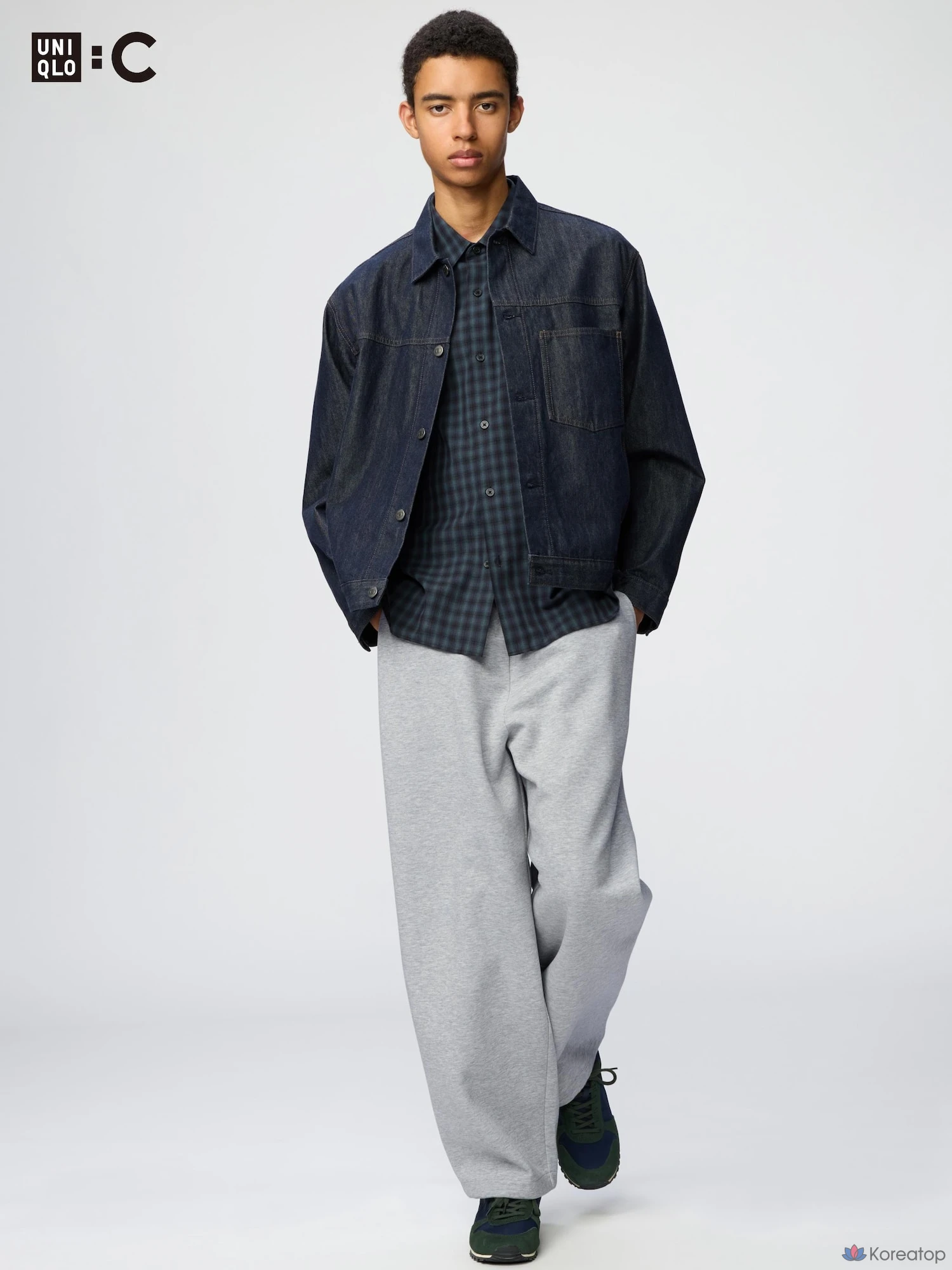Брюки Uniqlo Sweat Wide Pants, длина штанины 66-72 см