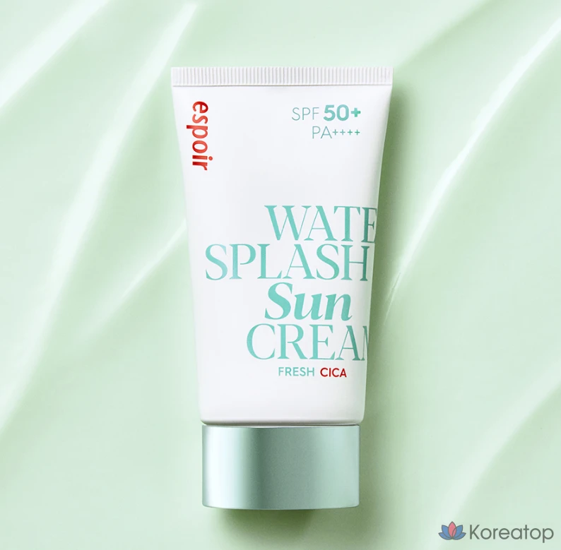 Солнцезащитный крем Espoir Water Splash Sunscreen Fresh Cica SPF50+ PA++++, 60 мл, 1 шт.