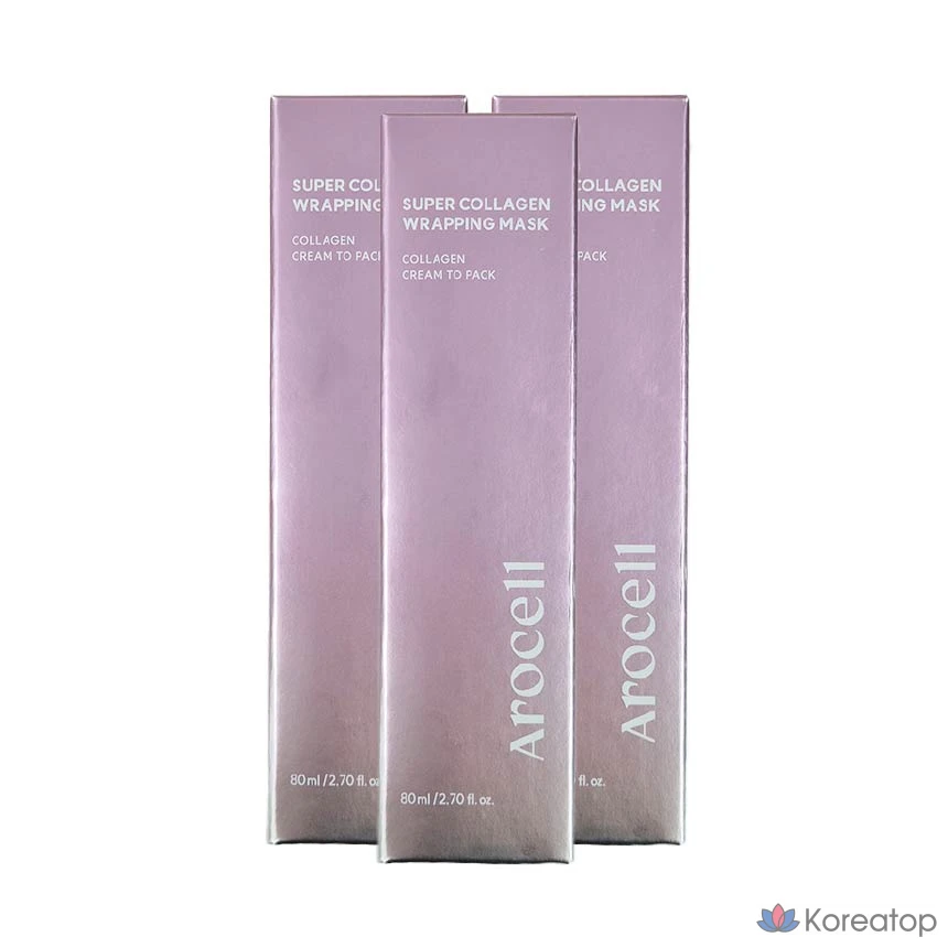 Обертывающая маска Arocell Super Collagen, 1 упаковка, 4 упаковки, фото 2