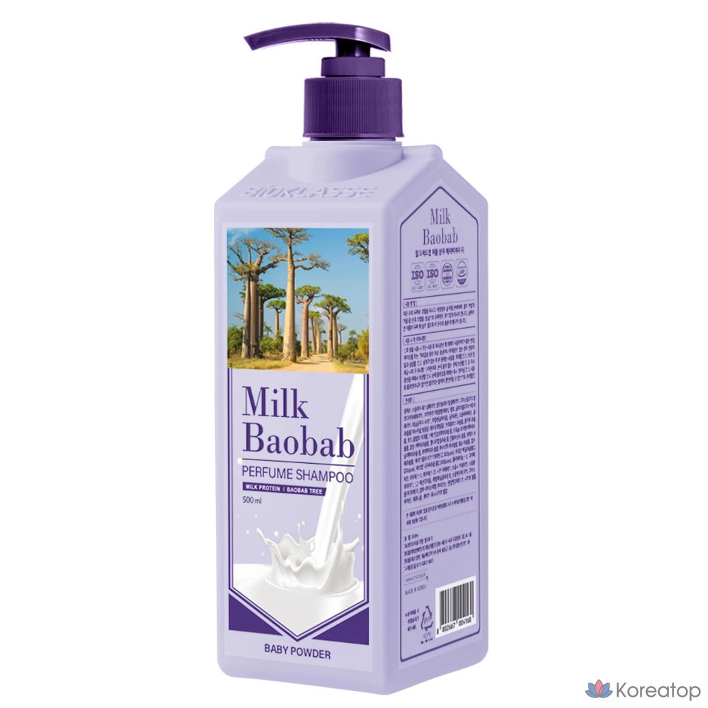 Парфюмированный шампунь Milk Baobab с ароматом детской присыпки, 500 мл, 1 шт.