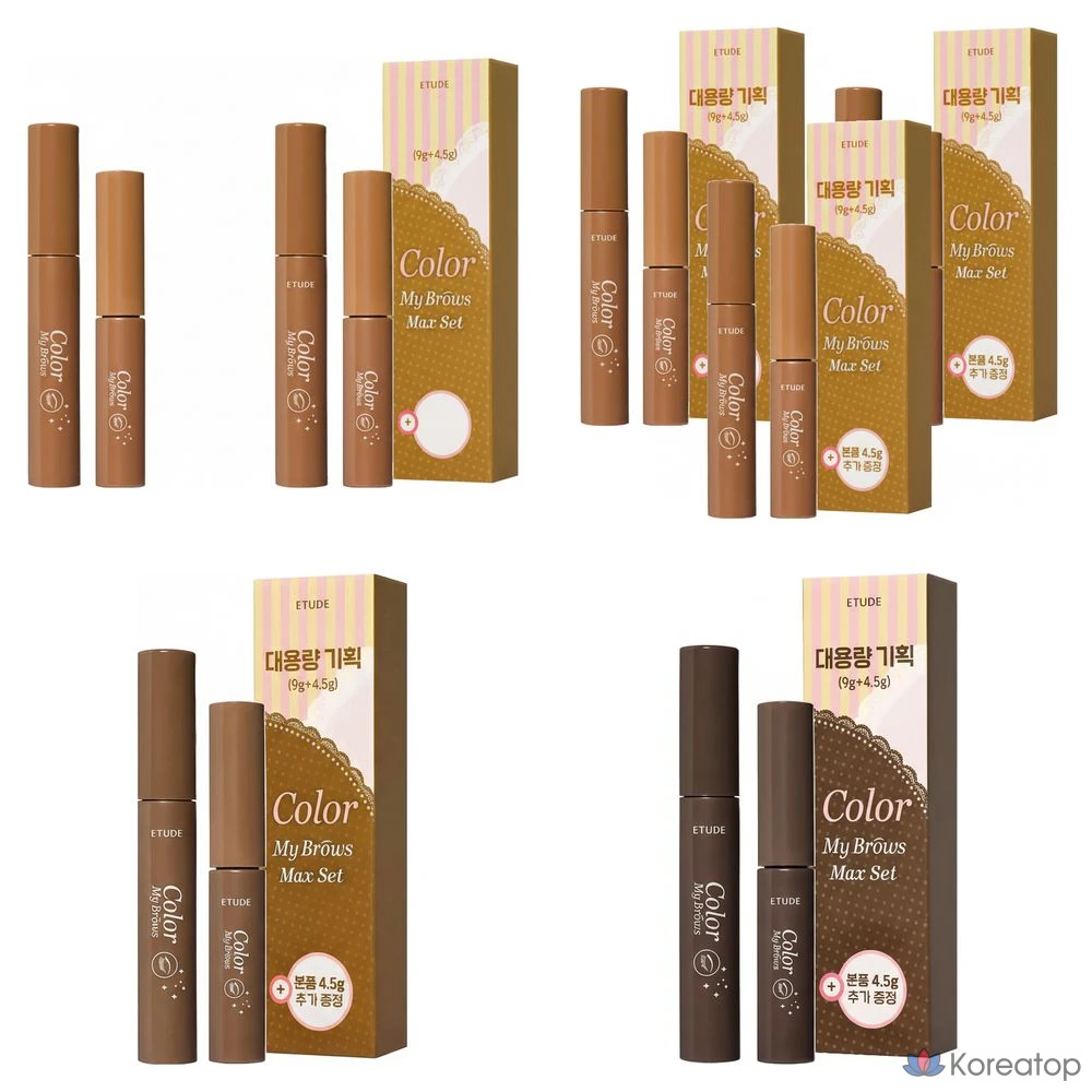 Набор Etude Pure False Brow Cara 4,5 г + 9 г, светло-коричневый № 2, 1 шт.