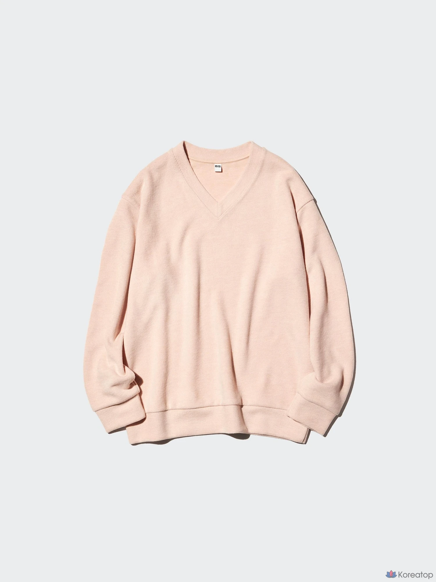 Футболка Uniqlo Rib Knit Fleece V-Neck T