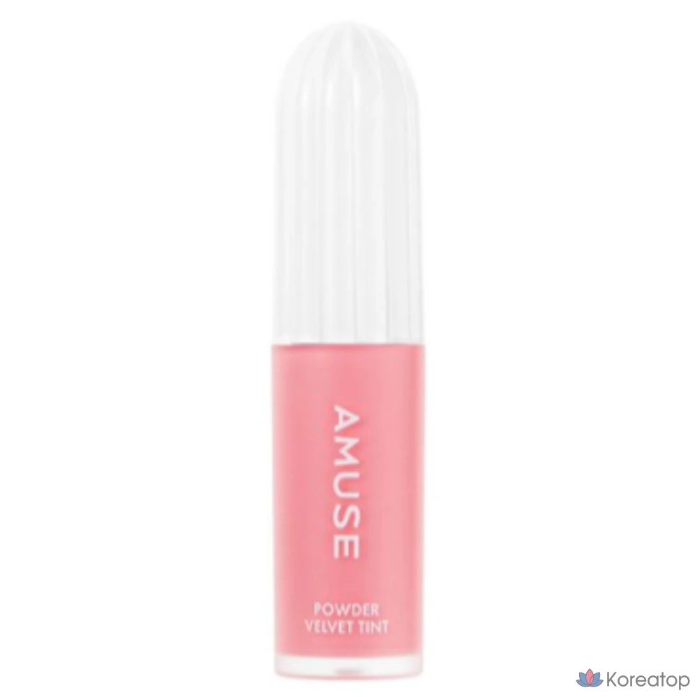 Тинт для губ AMUSE Powder Velvet Tint, оттенок 01 Peach Rare Peach, 1 шт.