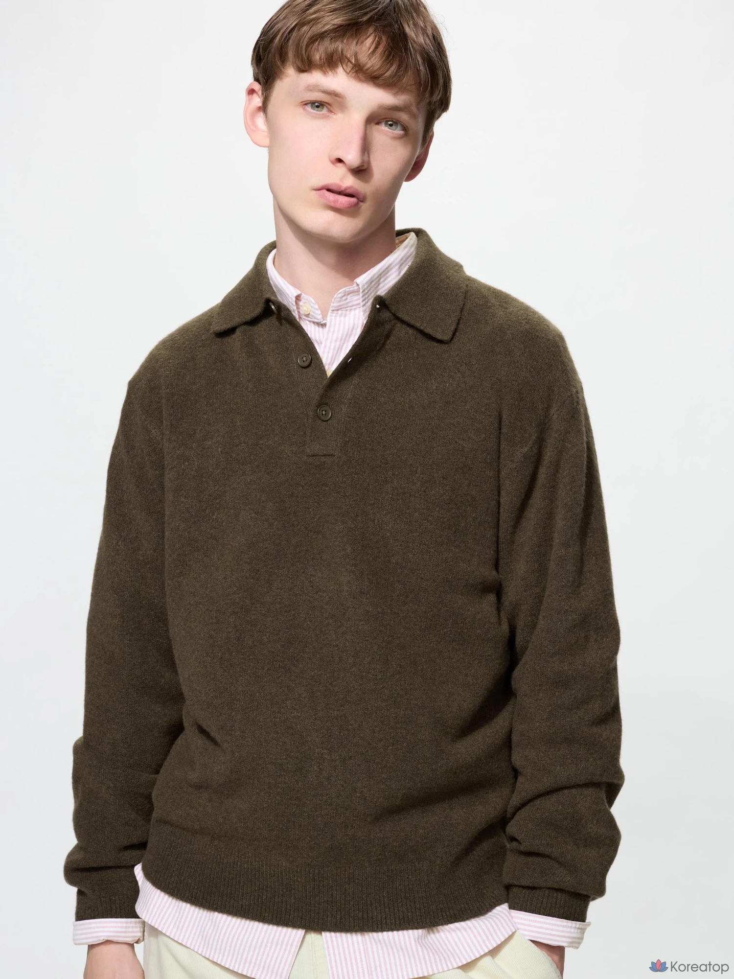 Свитер поло Uniqlo Souffle Yarn Polo Sweater