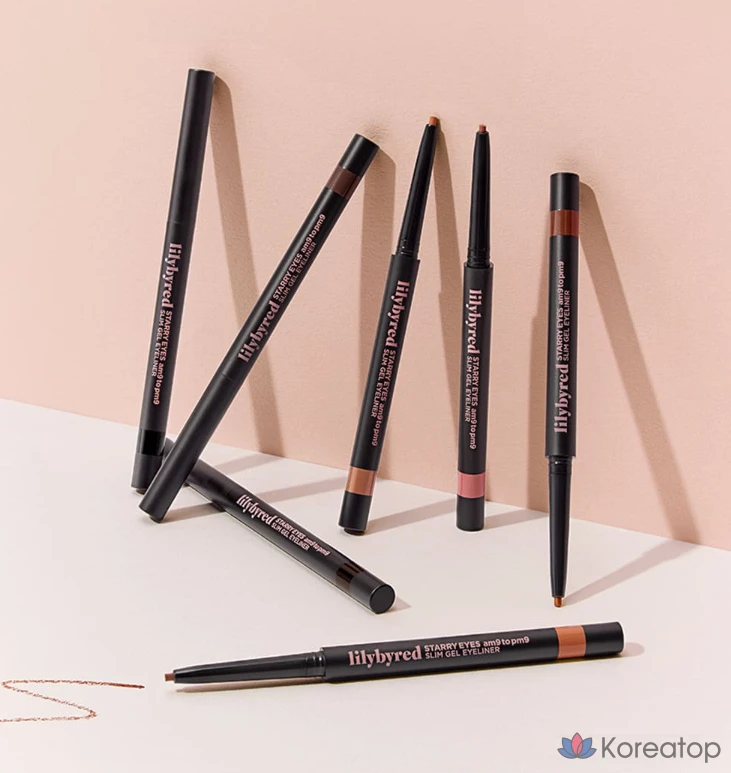 Гелевая подводка для глаз Lilybyred Stareyes Nine to Nine Slim, 0,14 г, оттенок 07 Cold Rose, 1 шт., фото 6