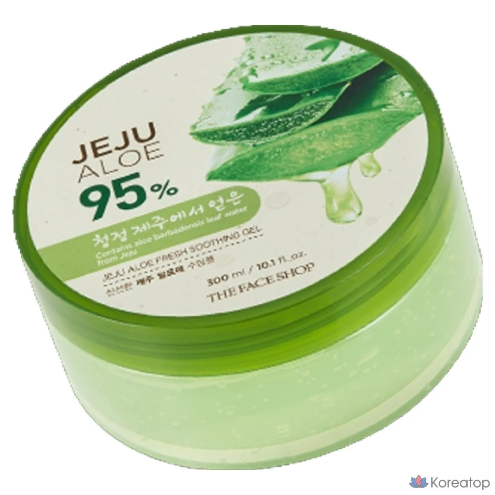 Успокаивающий гель с алоэ вера The Face Shop Fresh Jeju, 300 мл, 1 шт.