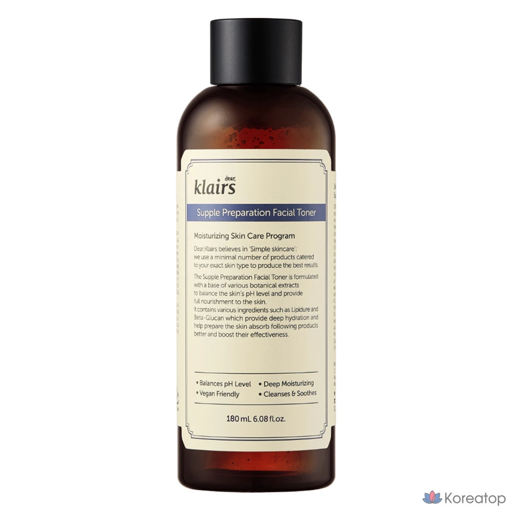 Тоник для лица Dear, Klairs Supple Preparation, 180 мл, 1 шт.