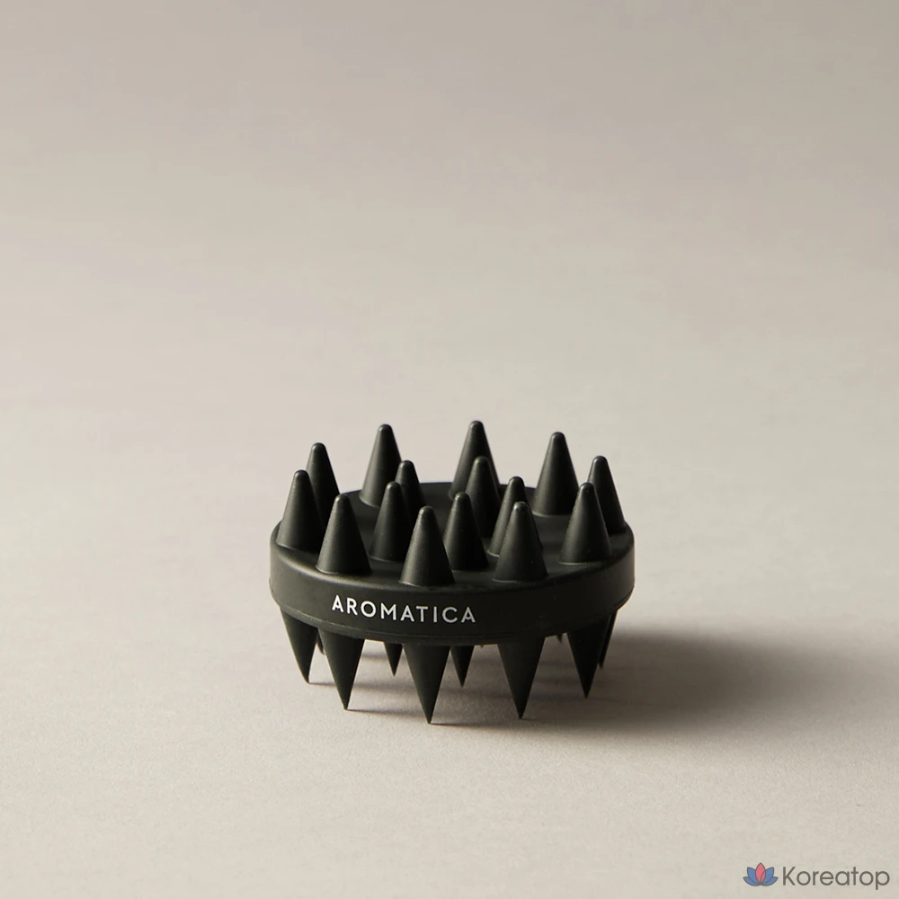 Щетка для мытья головы Aromatica Dual Scalp, черная, 1 шт.