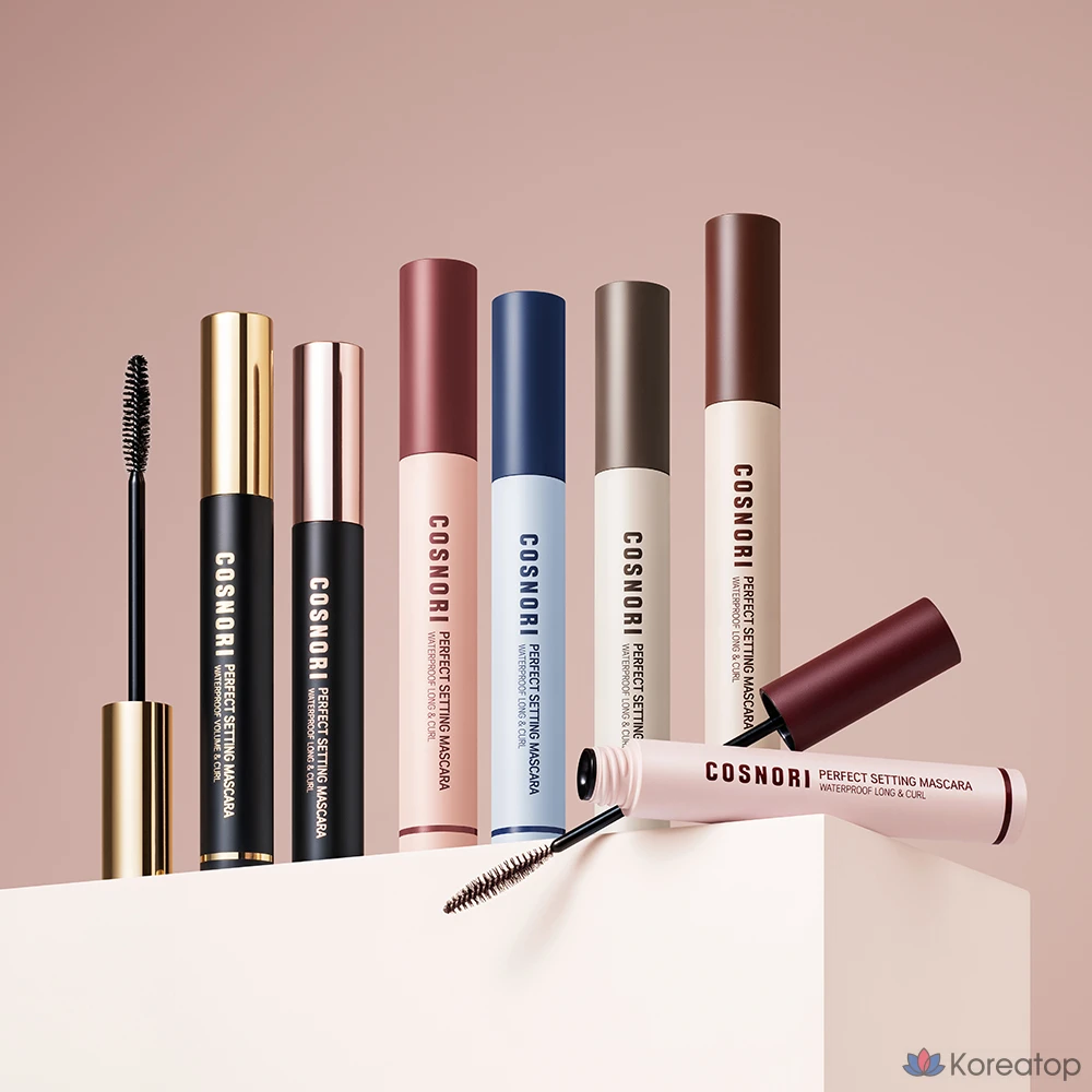 Водостойкая тушь для ресниц Cosnori Perfect Setting Waterproof Long & Curl Mascara, 7 мл, оттенок 06 Urban Red, 1 шт., фото 5