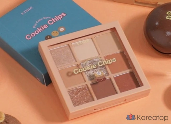 Палетка теней для век Etude House Play Color Eyes Palette, оттенок Cookie Chips, 1 шт., фото 3