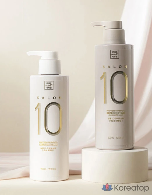 Шампунь Mise en Scene Salon 10 Protein для сильно поврежденных волос, 500 мл, 1 шт.
