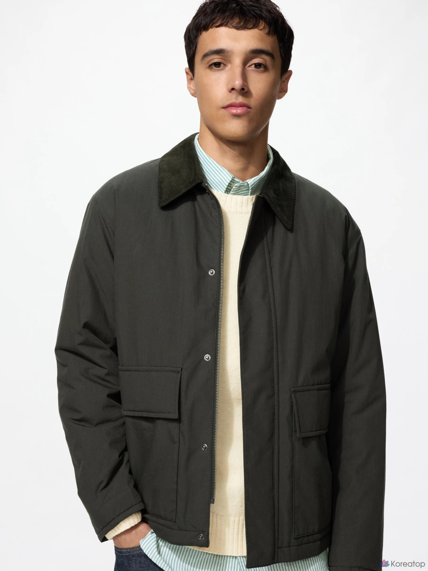 Утепленная куртка-блузон Uniqlo Padded Short Blouson