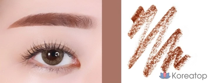 Карандаш для бровей Innisfree Flat Eyebrow Pencil, 0.3 г, оттенок розово-коричневый, 1 шт., фото 2