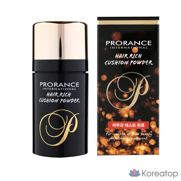 Пудра для волос Prorance Hair Rich Cushion Powder, 03 Black, 1 шт.