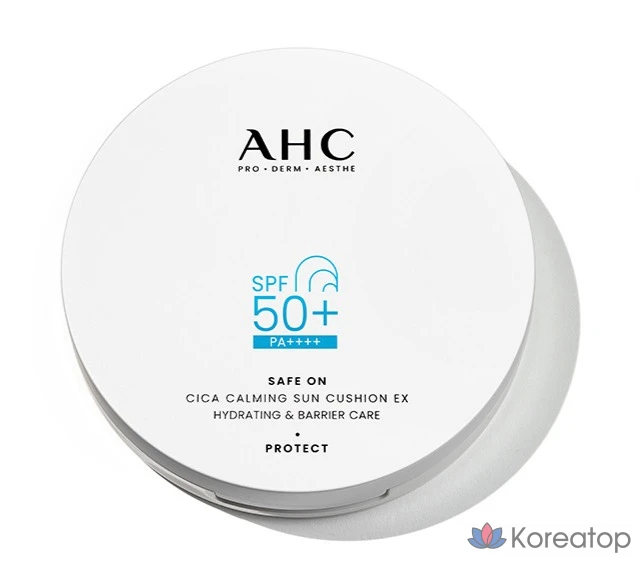 Солнцезащитный крем AHC SafeOn Cica Calming EX Sun Cushion SPF50+ PA++++, 25 мл, 1 шт.