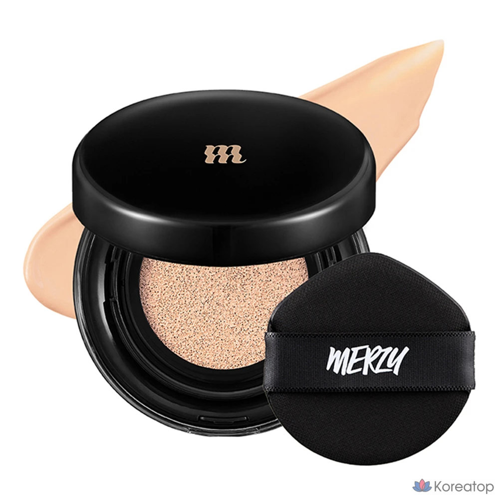 Тональный крем-кушон MERZY the Airy Scene Cover Cushion Foundation, 13 г, оттенок AC2 Vanilla, 1 шт.