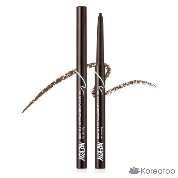 Гелевая подводка для глаз MERZY the First Easy Drawing Gel Eyeliner, цвет EG2 Chestnut, 0,14 г, 1 шт.