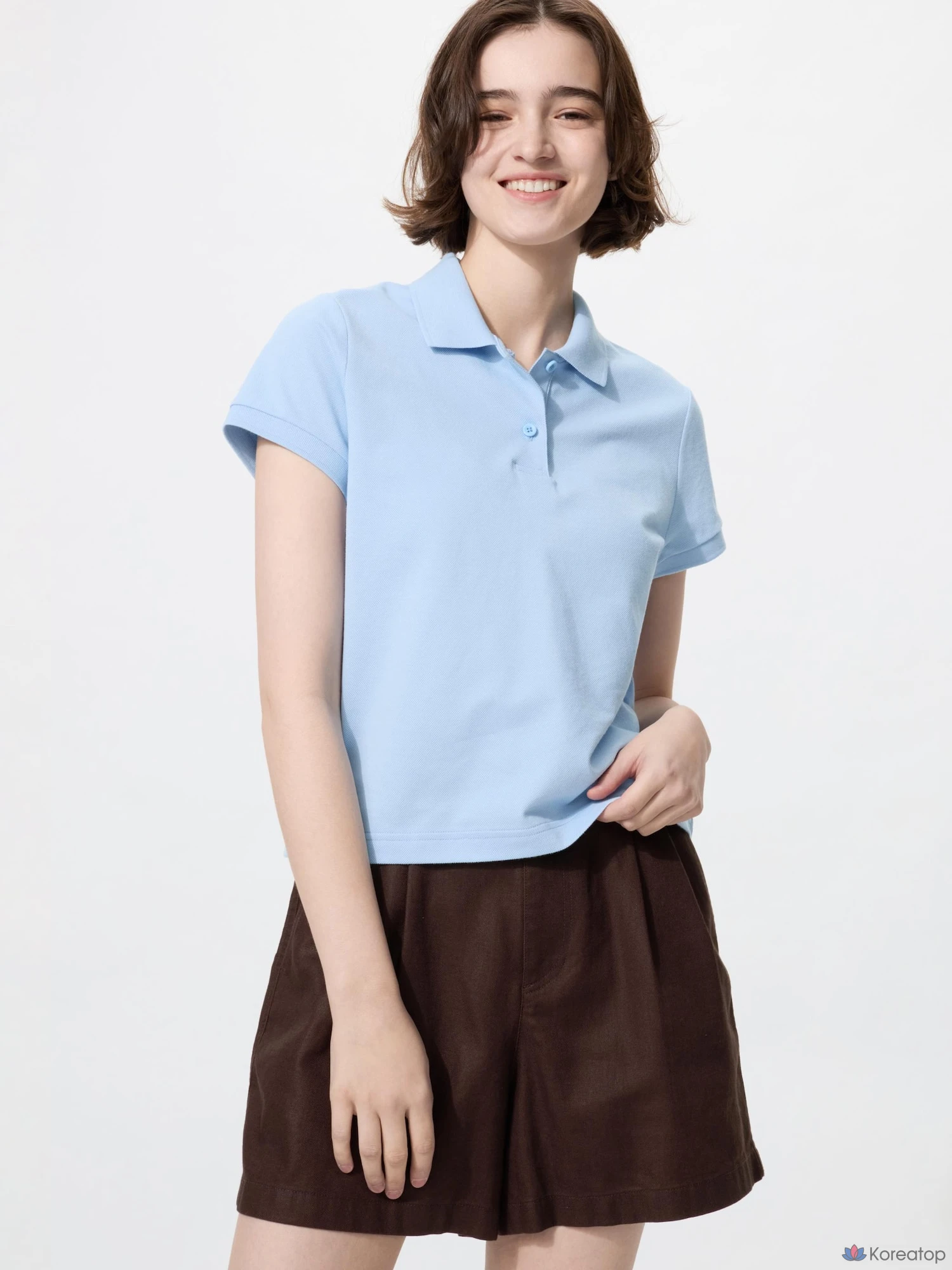Поло Uniqlo Pique Mini Polo Shirt