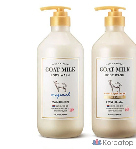 Гель для душа Somang Shower Mate с козьим молоком, 800 мл, 1 шт., фото 6