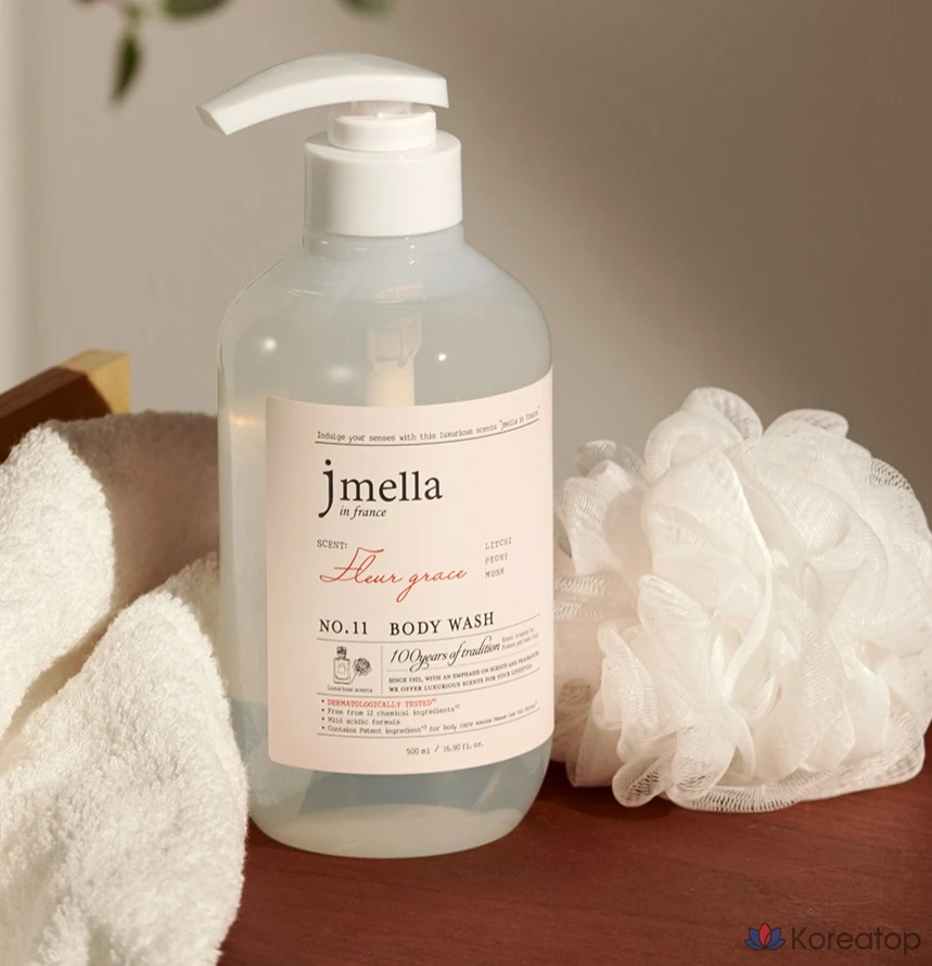 Гель для душа Jmella Fleur Grace, личи и пион, 500 мл, 1 шт.