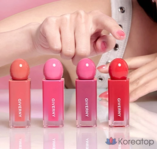 Тинт для губ Giverny Dewy Glaze Lip Tint, оттенок 07 Creamy Rose, 4,9 г, 1 шт., фото 4