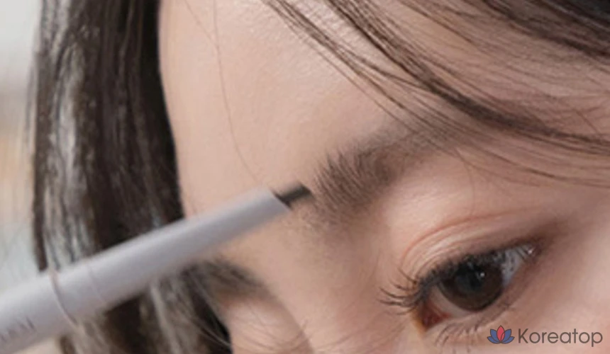 Автоматический карандаш для бровей ROM&ND Hanol Sharp, 0,17 г, цвет W1, нежно-коричневый, 1 шт., фото 6