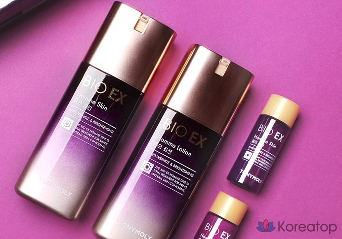 Набор средств по уходу за кожей Tony Moly Bio EX Homme, 2 предмета, 4 набора, фото 3